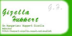 gizella huppert business card